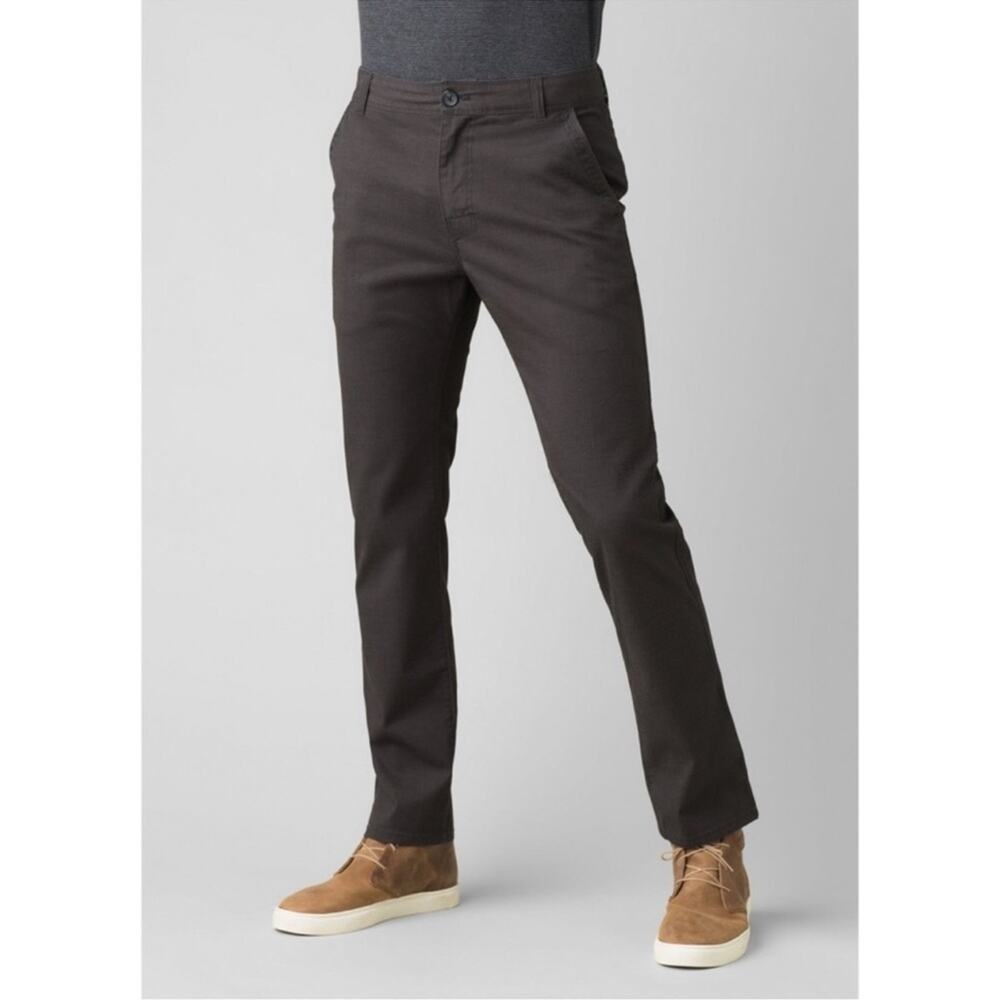 Prana Men’s Straight Fit Charcoal Mcclee Everyday Pants 34 x 29
